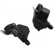 GEAR SHIFTERS SET-FOR ROAD BIKE- P2R FOR FLAT BAR- 9 speed PUSH-PULL COMPATIBLE SHIMANO DOUBLE/TRIPLE (PAIR) 3700948044995