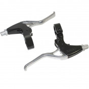 BRAKE LEVERS SET- -FOR MTB/URBAN- "3 FINGER" NEWTON -ALUMINIUM FOR V-BRAKE (PAIR) ADJUSTABLE LEVER TRAVEL 3700948071762