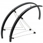 MUDGUARD FOR ROAD BIKE- ON STAYS- 700 STRONGLIGHT 35mm BLACK- Stainless steel rods mounting (COMPLETE SET) 3700223708901
