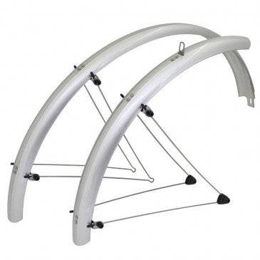 MUDGUARD FOR MTB-ON STAYS- 26" STRONGLIGHT COUNTRY 60mm SILVER - Stainless steel rods mounting (COMPLETE SET) 3700223709113