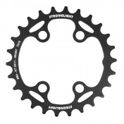 CHAINRING FOR MTB 26T. Ø 64 2X11 "INNER" BLACK STRONGLIGHT -4 ARMS- XT M8000/SLX M7000 NON THREADED 3700223718115