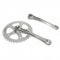 CHAINSET FOR URBAN BIKE- STRONGLIGHT SL55 -ALUMINIUM- -SILVER- 170mm 40T. CHAIN 2.38 (TAPERED SQUARE 115mm) 3700223715275