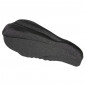 BICYCLE SEAT COVER- P2R NEOPRENE/GEL - SHAPE MEMORY BLACK 300X155mm 3700948091678