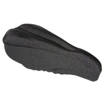 BICYCLE SEAT COVER- P2R NEOPRENE/GEL - SHAPE MEMORY BLACK 300X155mm