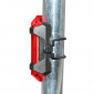 LIGHT SET ON BATTERY - ON HANDLEBAR+SEATPOST+STAYS - 5 LEDS 2 FUNCTIONS (RECHARGABLE ON USB) BLACK 3700948091746