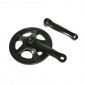 CHAINSET FOR MTB - P2R 5/6 SPEED -STEEL- BLACK 127mm - 36Teeth. WITH CHAIN GUARD 3700948091593