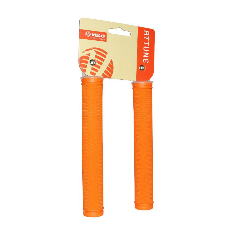 HAND GRIPS FOR URBAN BIKE/FIXIE EXTRALONG ORANGE 175mm (PAIR) P2R
