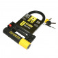 BICYCLE ANTITHEFT-U LOCK AUVRAY ALARM 90x210 GREY Ø. 14mm (KEY LOCK)WITH AUDIBLE ALARM 3700807700888