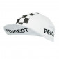 CASQUETTE VELO EQUIPE VINTAGE PEUGEOT BLANC DAMIER