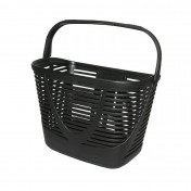 FRONT BASKET- PLASTIC- KLICKFIX LAMELLO MINI 12L BLACK WITH PERMANENT FIXING PLATE (32x24x22cm) 4018861012724