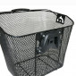 FRONT BASKET- STEEL MESH- NEWTON FOR E-BIKE - BLACK QUICK RELEASE ON CLIPS RPD 31,8mm 19L (Lg35xL25xH25)