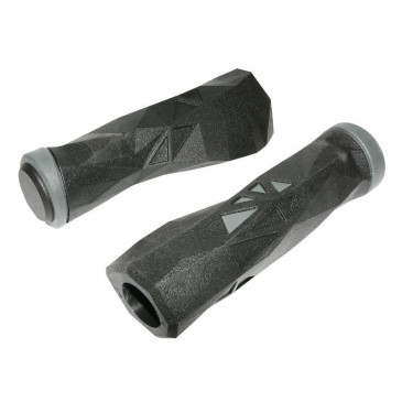 HAND GRIPS FOR MTB- NEWTON PROBIKE BLACK/GREY L130mm WITH CHC LOCK (PAIR)