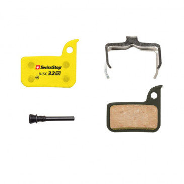 PLAQUETTE DE FREIN ROUTE / VTT SRAM FORCE, RED, RIVAL, APEX HRD ET ULTIMATE (SWISSSTOP ORGANIC SILENCE - DISC 32RS) (PAIRE SUR CARTE) 7640121223280