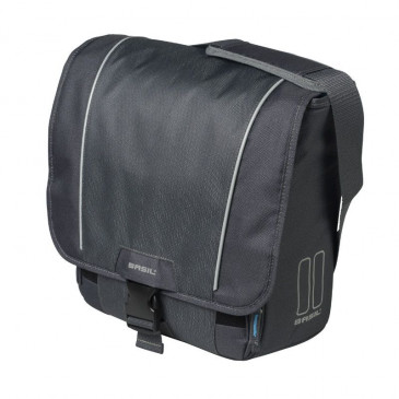 SINGLE BAG FOR BICYCLE -REAR- BASIL SPORT -SIDE BAG LEFT/RIGHT- WITH RAIN COVER- 18L DEEP GREY - SPECIAL EBIKE - 8715019177422