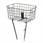 FRONT BASKET- STEEL BASIL ROBIN - MATT BLACK STEEL (MAX LOAD10KGS) (47X31X25)