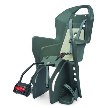 CHILD SEAT-REAR- POLISPORT FOR FRAME- KOOLAH GREY+ CREAM CUSHION (9 > 22Kgs) APPROVED EN 14344