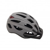 CASQUE VELO CITY ADULTE POLISPORT CITYGO GRIS MAT TAILLE 54-59 SYSTEM QUICK LOCK AVEC LUMIERE INTEGREE 5604415085796