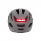 URBAN BIKE ADULT HELMET- POLISPORT CITYGO -GREY MATT- EURO 52-59 SYSTEM QUICK LOCK WITH INTEGRATED LIGHTING 5604415085796