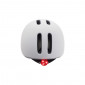 URBAN BIKE ADULT HELMET- POLISPORT COMMUTER-WHITE MATT- WITH GREY VISOR- EURO 54-58 SYSTEM QUICK LOCK WITH INTEGRATED LIGHTING 5604415085857