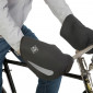 HAND COVER FOR CYCLING-TUCANO BACCO BLACK (WATERPROOF NEOPRENE+REFLETIVE TAPES) FOR URBAN HANDLEBAR WITH CANTILEVER BRAKES