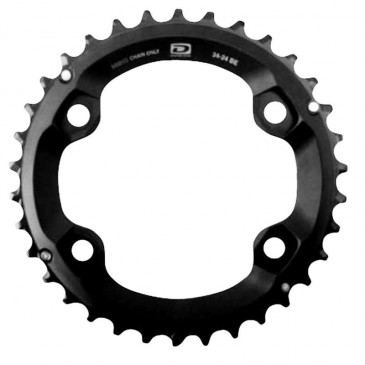 PLATEAU VTT 4BRA D.96 POUR SHIMANO DEORE M6000 DOUBLE 34DTS EXTERIEUR ORIGINE 10V. 4524667771265