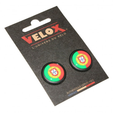 HANDLEBAR END PLUG- FOR ROAD BIKE- VELOX DOMING PORTUGAL (PAIR ON CARD) 3660429386399