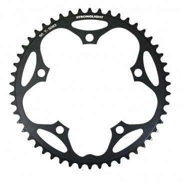 PLATEAU ROUTE 5BRA D.130 STRONGLIGHT DURAL 50DTS NOIR TYPE SHIMANO 8/9V. 3700223719464