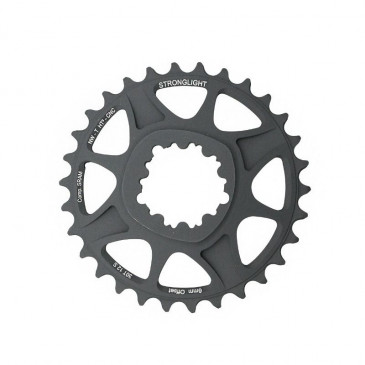 PLATEAU VTT DIRECT MOUNT POUR SRAM XX1-X01 STRONGLIGHT HT3 MONO 30DTS NOIR ALU 12V. NARROW WIDE (DEPORT 6mm) 3700223720057