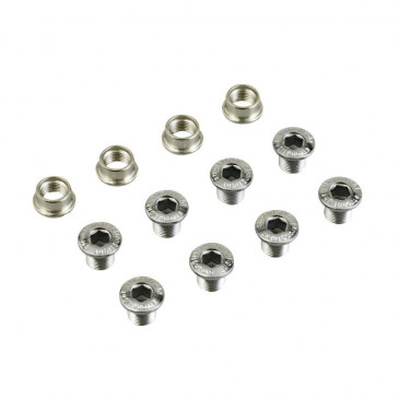 CHAINRING BOLT SET- STRONGLIGHT (MTB) FOR SHIMANO DOUBLE XT-STEEL (SET OF 4) 3700223718610