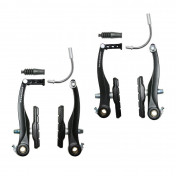 BRAKE CALIPER- FOR MTB/URBAN BIKE- V-BRAKE -ALUMINIUM- BLACK (2 PAIRS) 110MM 3700948097038