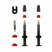 VALVE DE PNEU TUBELESS PRESTA P2R CARBONE 45mm (POIDS : 7g/PR) (VENDU A LA PAIRE SUR CARTE) 8015431011022