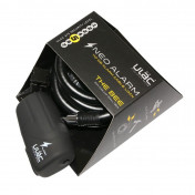 ANTIVOL VELO SPIRAL A CLE P2R DIAM 12 mm L 1,20M NOIR AVEC SUPPORT ET ALARME 8015431012289