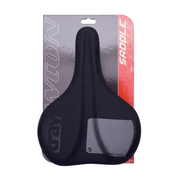 SADDLE- NEWTON FOR URBAN BIKE TRAY CONFORT BLACK 260x195mm -STEEL RAIL - BLACK (FLAT SHAPED) 3700948102954