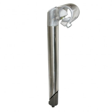 POTENCE ROUTE/VTT A PLONGEUR 25.4 ARGENT L 40mm POUR CINTRE 25.4mm (LONGUEUR PLONGEUR 230mm) 4016538080045