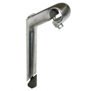 POTENCE ROUTE/VTT A PLONGEUR 25.4 ARGENT L 80mm POUR CINTRE 25.4mm (LONGUEUR PLONGEUR 180mm) 4016538094929
