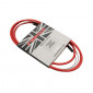 GEAR CABLE KIT FOR BICYCLE - FIBRAX FCG RED/STAINLESS STEEL CABLES+HOUSING END CAPS (SOLD PER UNIT) 5027373552764