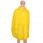 PONCHO ANTI PLUIE ADULTE P2R AVEC CAPUCHE ET HOUSSE - PVC EPAIS JAUNE HAUTE QUALITE 3700948097601