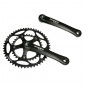 CHAINSET FOR ROAD BIKE- STRONGLIGHT 9/10 Speed IMPACT BLACK 165mm 48-34 (TAPERED SQUARE 107mm)