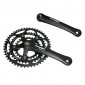 CHAINSET FOR ROAD BIKE- STRONGLIGHT 9/10 Speed IMPACT BLACK 170mm 48-38-28 (TAPERED SQUARE 115mm) 3700223719891