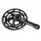 CHAINSET FOR ROAD BIKE- STRONGLIGHT 9/10 Speed IMPACT BLACK 170mm 48-38-28 (TAPERED SQUARE 115mm) 3700223719891