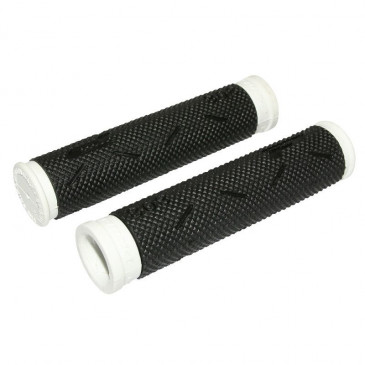 HAND GRIPS FOR MTB- PROGRIP 808 BLACK/WHITE Ø22mm L120mm (PAIR)