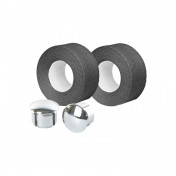 RUBAN DE GUIDON / CINTRE VELOX TRESSOSTAR 90 COTON GRIS FONCE 20mm x 2,80M (VENDU AU BLISTER DE 2) -GUIDOLINE- 3660429347093