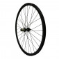 WHEEL FOR GRAVEL /CYCLOCROSS - 700 P2R REAR- DISC CENTERLOCK - BEARINGS HUB - BLACK - 11SPEED. COMPATIBLE 10V. SHIMANO - THRU AXLE 12/142mm STAINLESS BLACK SPOKES (FOR TYRE 25/28/32) TUBELESS READY