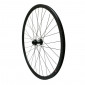 ROUE GRAVEL / ROUTE 700 PULSE AVANT DISQUE CENTERLOCK TUBELESS READY MOYEU ROULEMENT NOIR AXE TRAVERSANT 12/100mm JANTE 19C 32 RAYONS ACIER NOIR