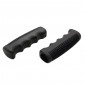HAND GRIPS FOR URBAN BIKE - PROGRIP BLACK PRE-SHAPED RUBBER 110mm (PAIR)