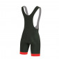 ADULT BIB SHORTS - GIST COOLMAX BLACK RED BORDER - M - 5116