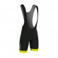 CUISSARD COURT GIST A BRETELLES FOND COOLMAX NOIR BORDS JAUNE FLUO S -5116 8013271207933