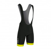 ADULT BIB SHORTS - GIST COOLMAX BLACK YELLOW FLUO BORDER - S - 5116 8013271207933