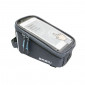SMARTPHONE BAG FOR BICYCLE - BASIL - VELCRO TAPE FASTENING - DARK GREY 1L ( OVERSIZE STRAPS) 8715019177491