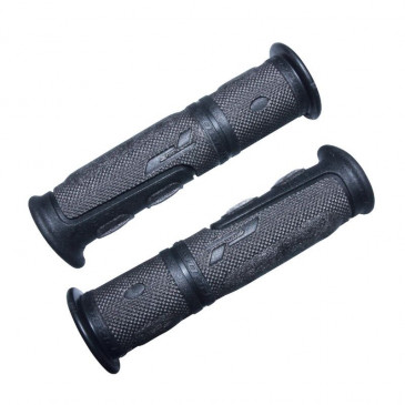 HAND GRIPS FOR MTB - PROGRIP 964 EVO BLACK Ø22mm L120mm Pre-cut for 90 mm (PAIR) 0801766073433